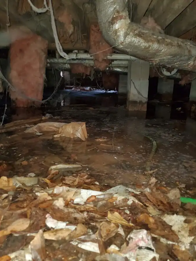 Crawl space flood assessment for Commercial Water Damage Restoration in Santee